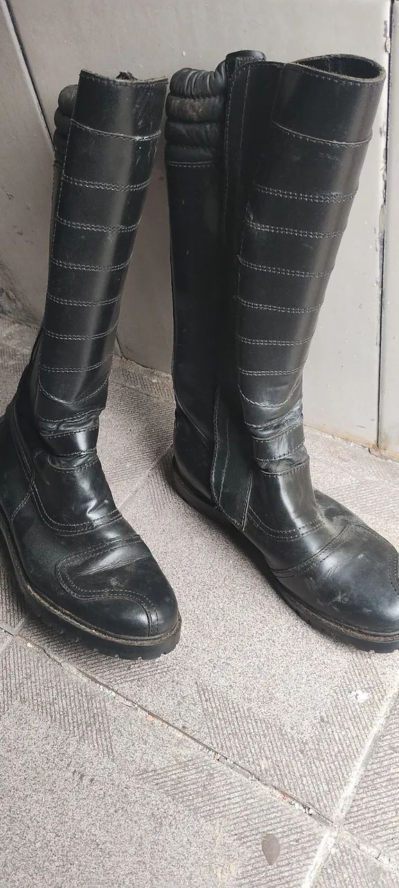 Bota cano longo para motoboy  - Foto 5