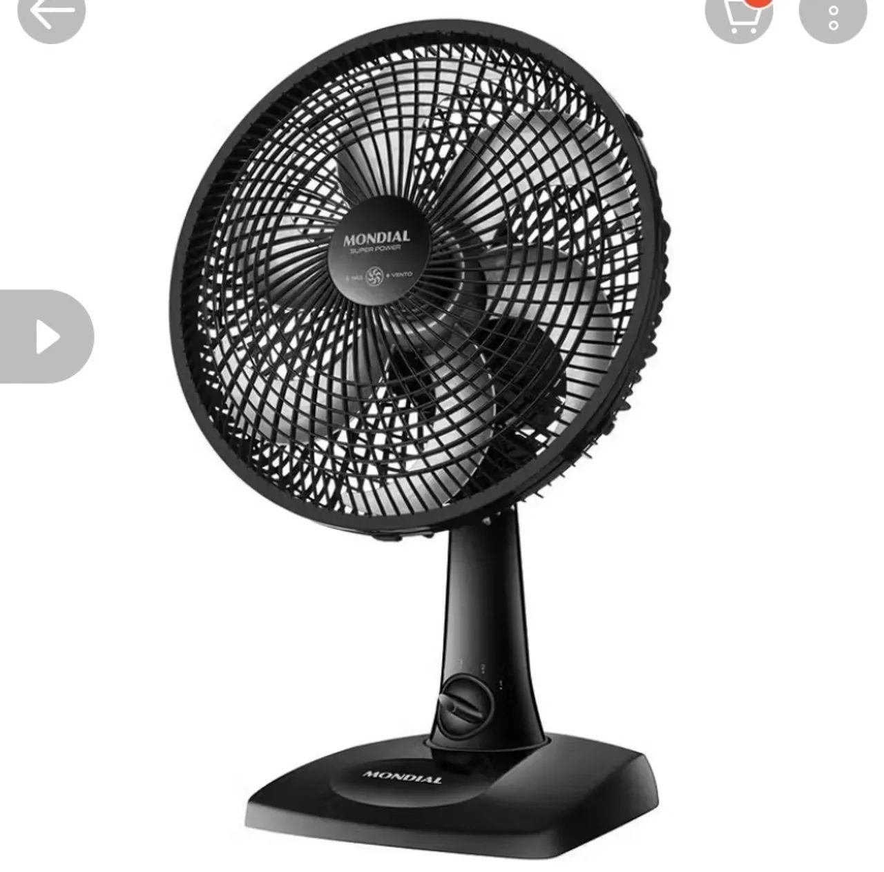 Ventilador de mesa mondial 