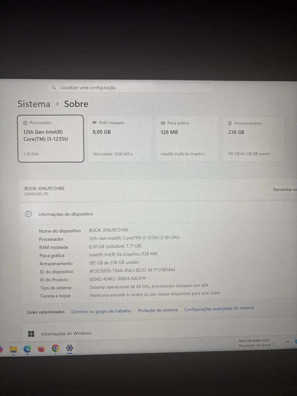 Notebook Samsung Galaxy Book2 Intel Core i5-1235U - Foto 3