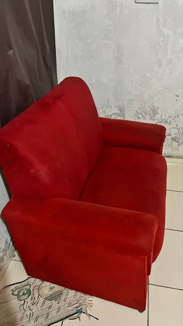 Sofá dois lugares usado vendo ou troco  - Foto 2