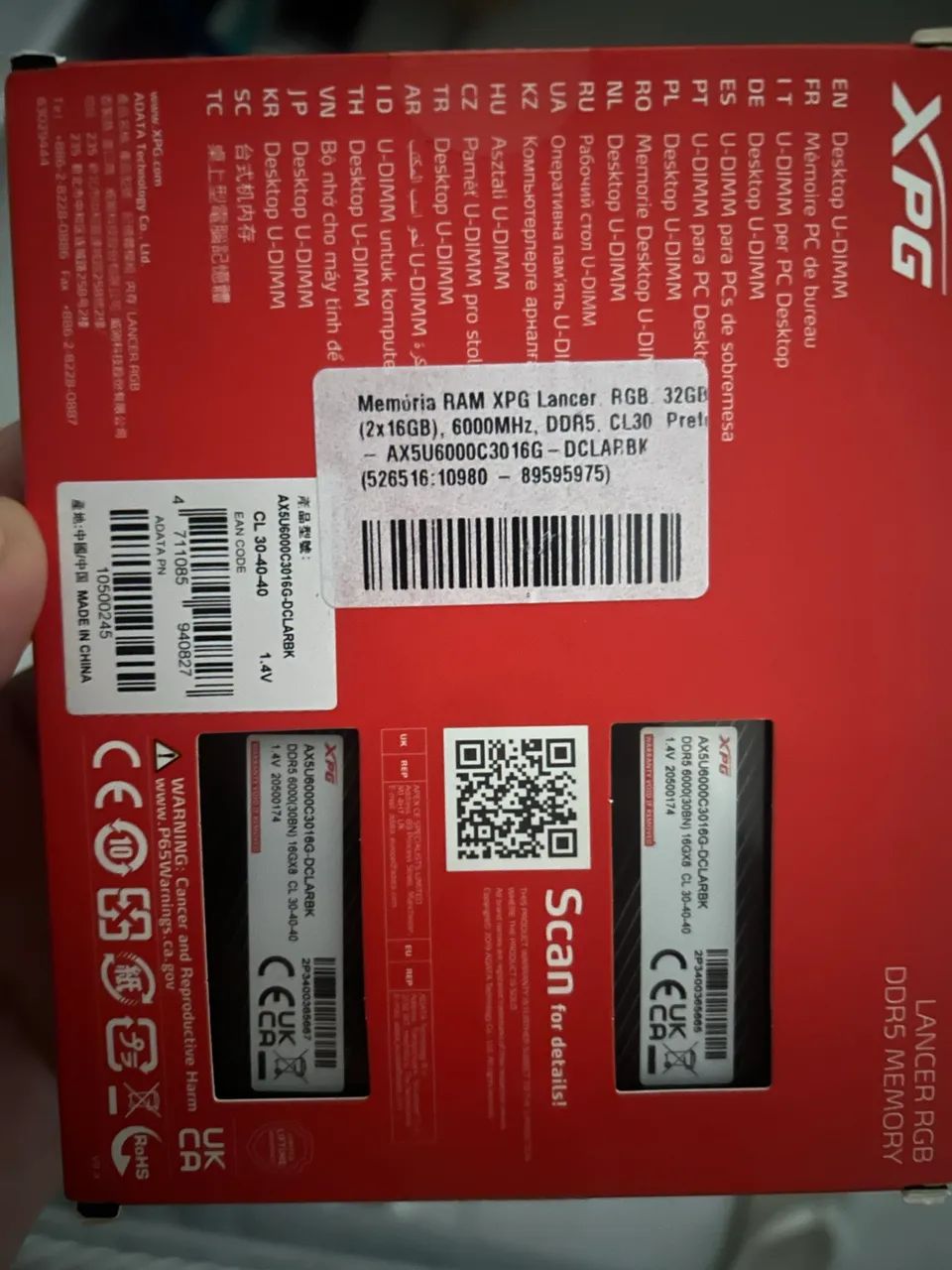Memoria Ram ddr5 / 32gb - Memória RAM - Parque Residencial Abílio