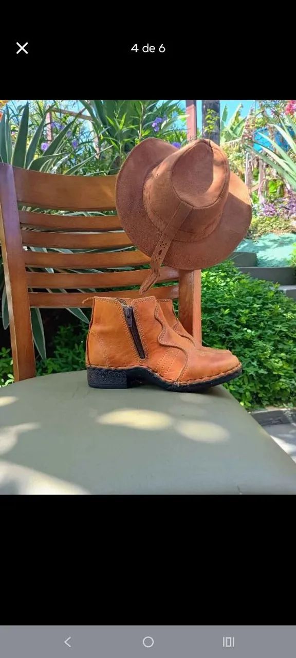 Conjunto bota e chapéu  - Foto 3