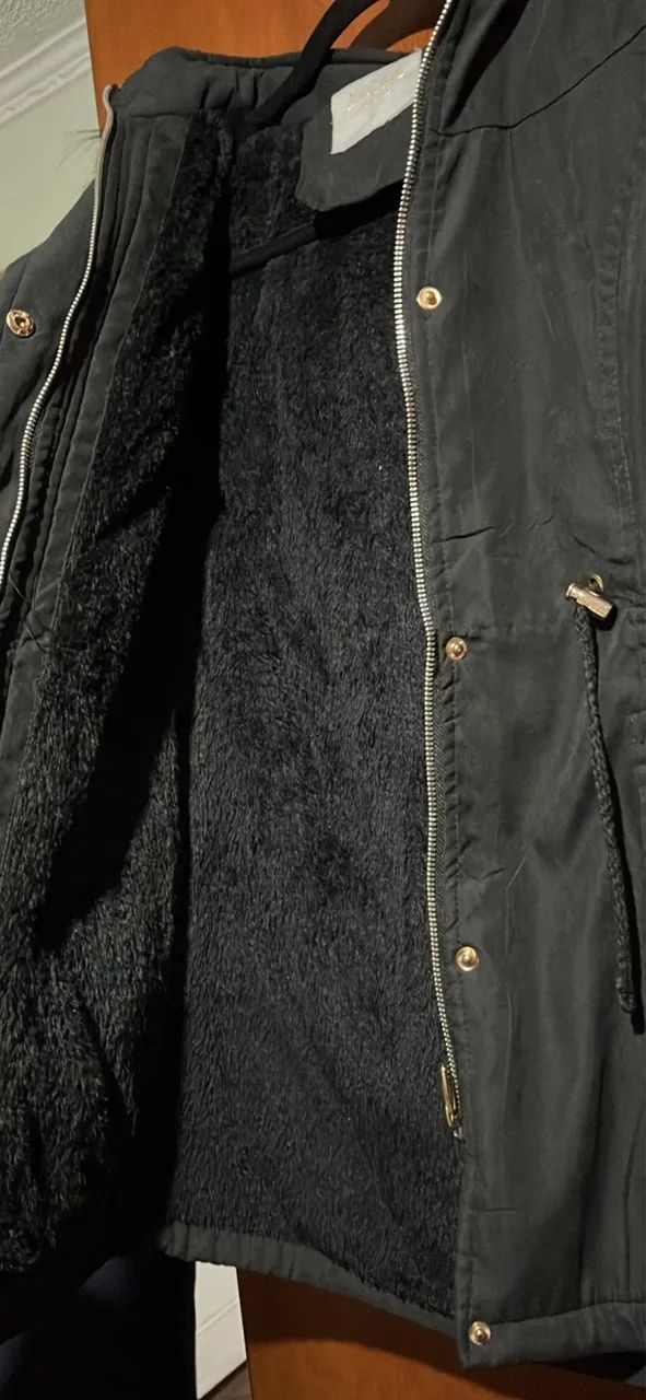 Parka Feminina Preta - Foto 3