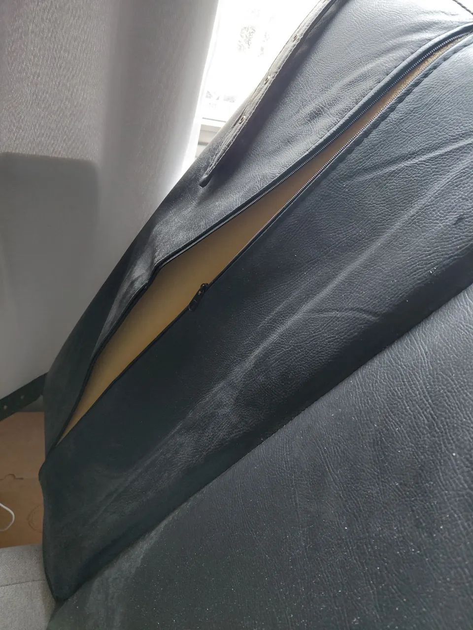 Sofá-cama/colchão TokStok couro - Foto 4