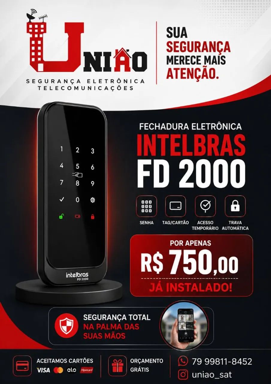 FECHADURA ELETRÔNICA (JÁ INSTALADO)