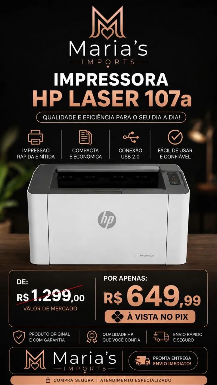 Impressora laser HP