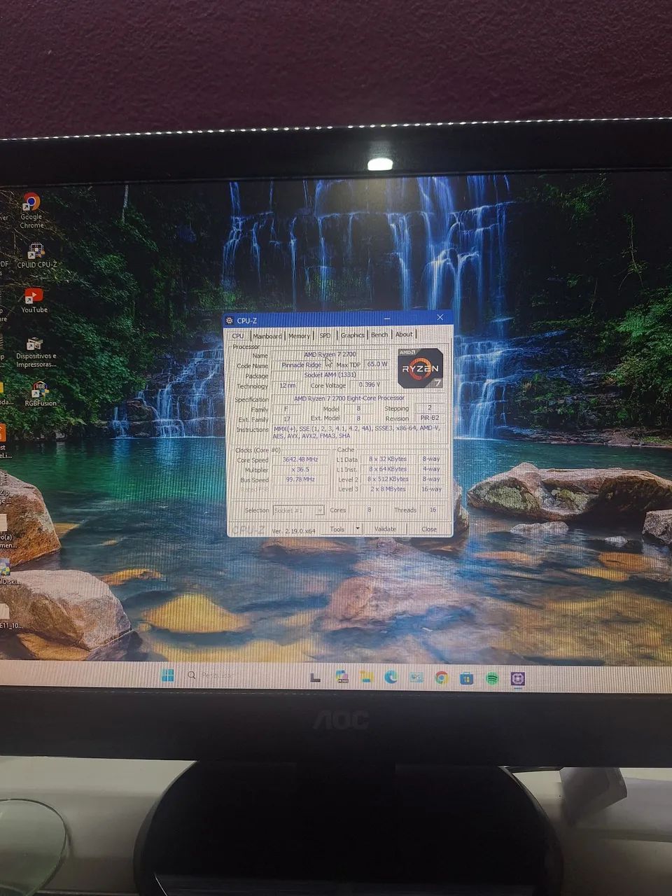 PROCESSADOR AMD RYZEN 7-2700