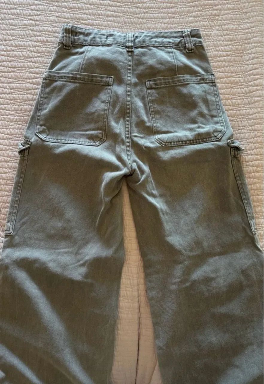 calça wide leg cargo - Foto 2