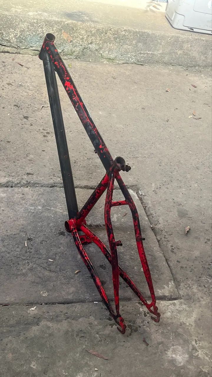Quadro de bicicleta reto aro 26 - Foto 3