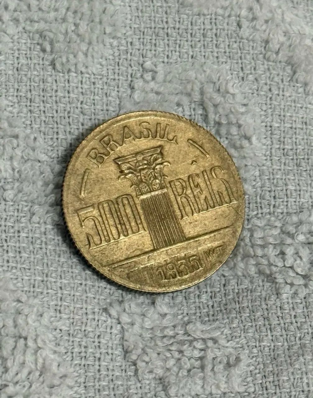 Moeda escassa 500 reis Feijó 