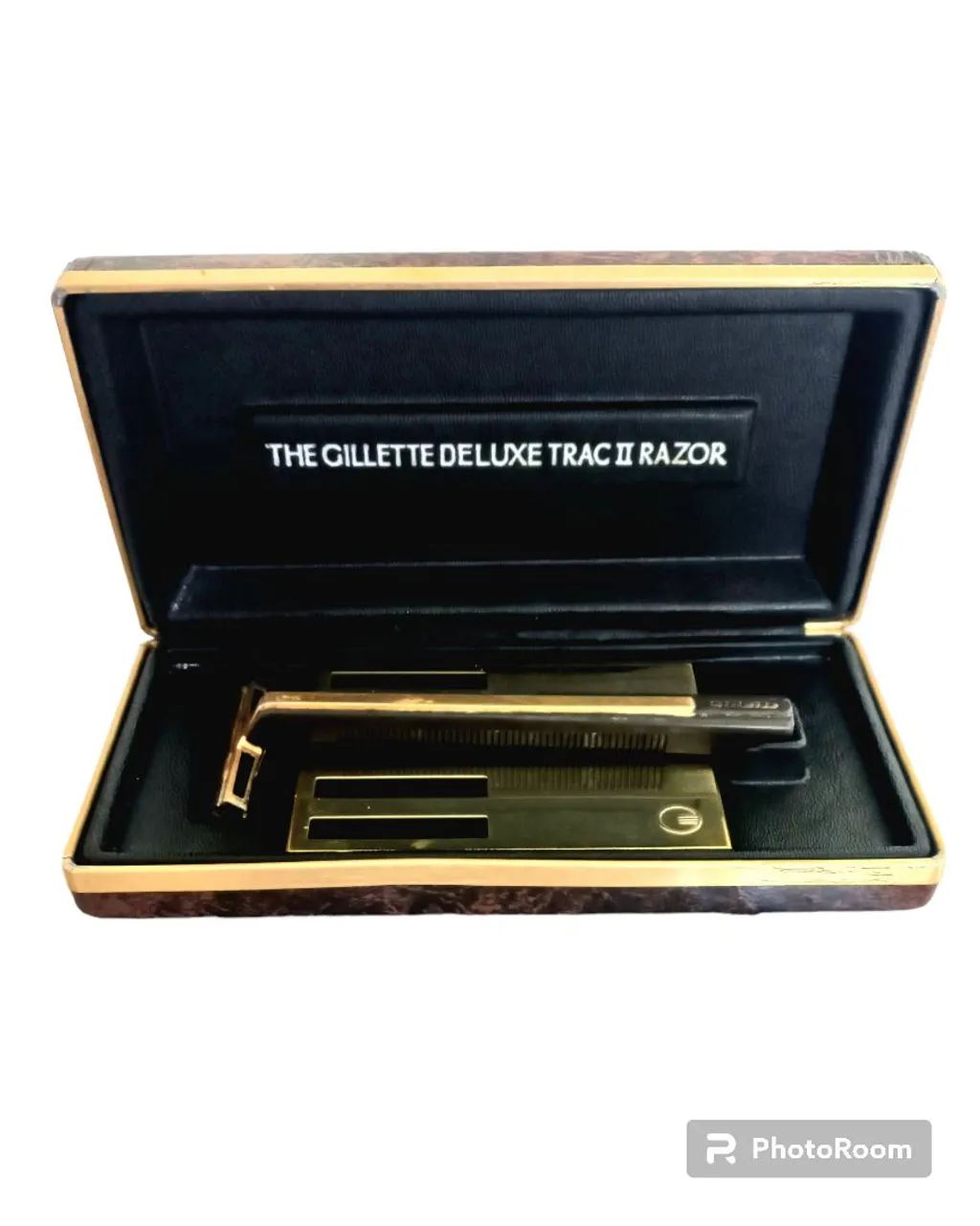 Aparelho de barbear Gillette de luxe trac ll Razor no estojo original  - Foto 3