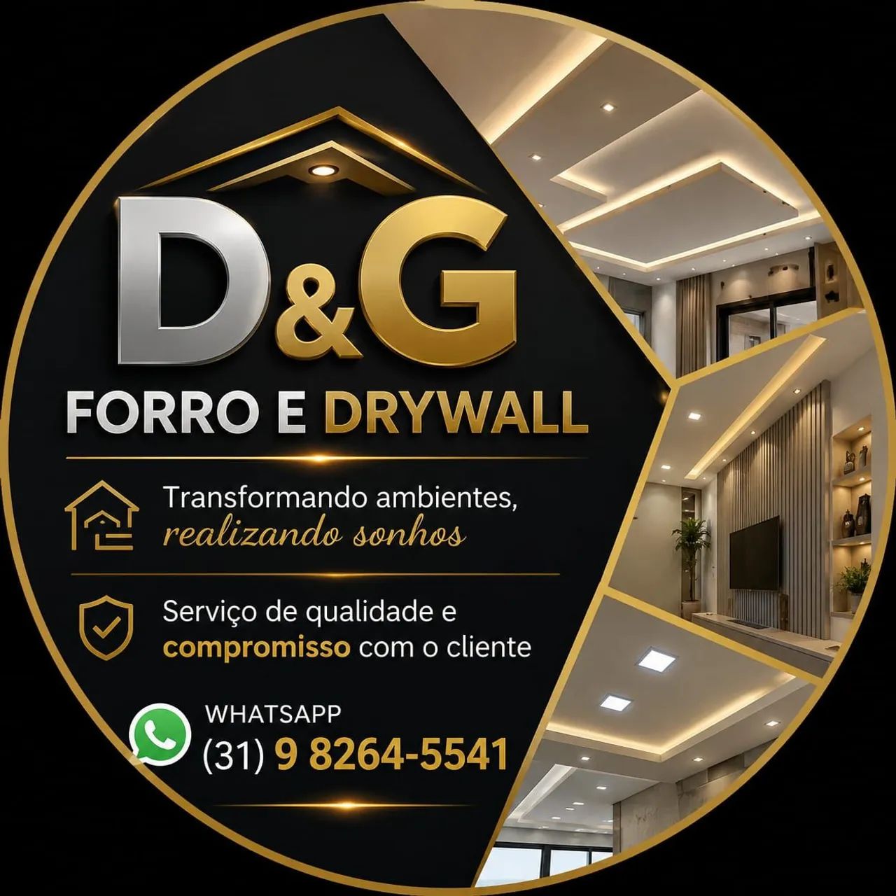Drywall e Rebaixamento teto 120,00 m² - Foto 5