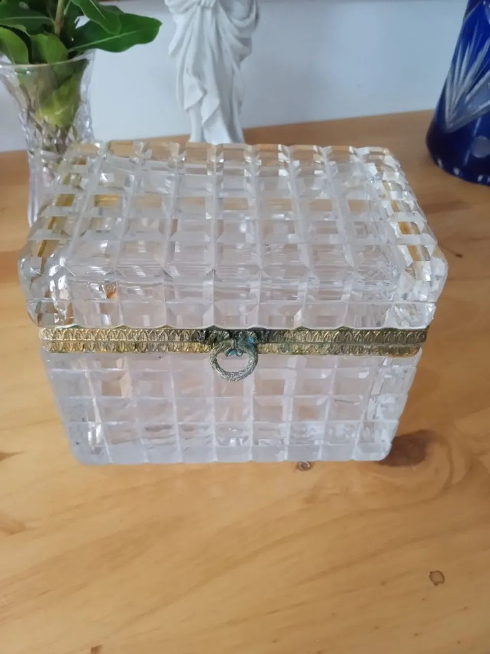 Caixa de cristal antiga