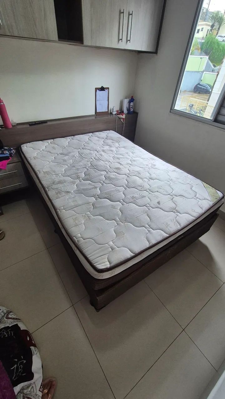 Cama box casal com colchão Ortobom Magnyfic Molas Ensacadas - Foto 2