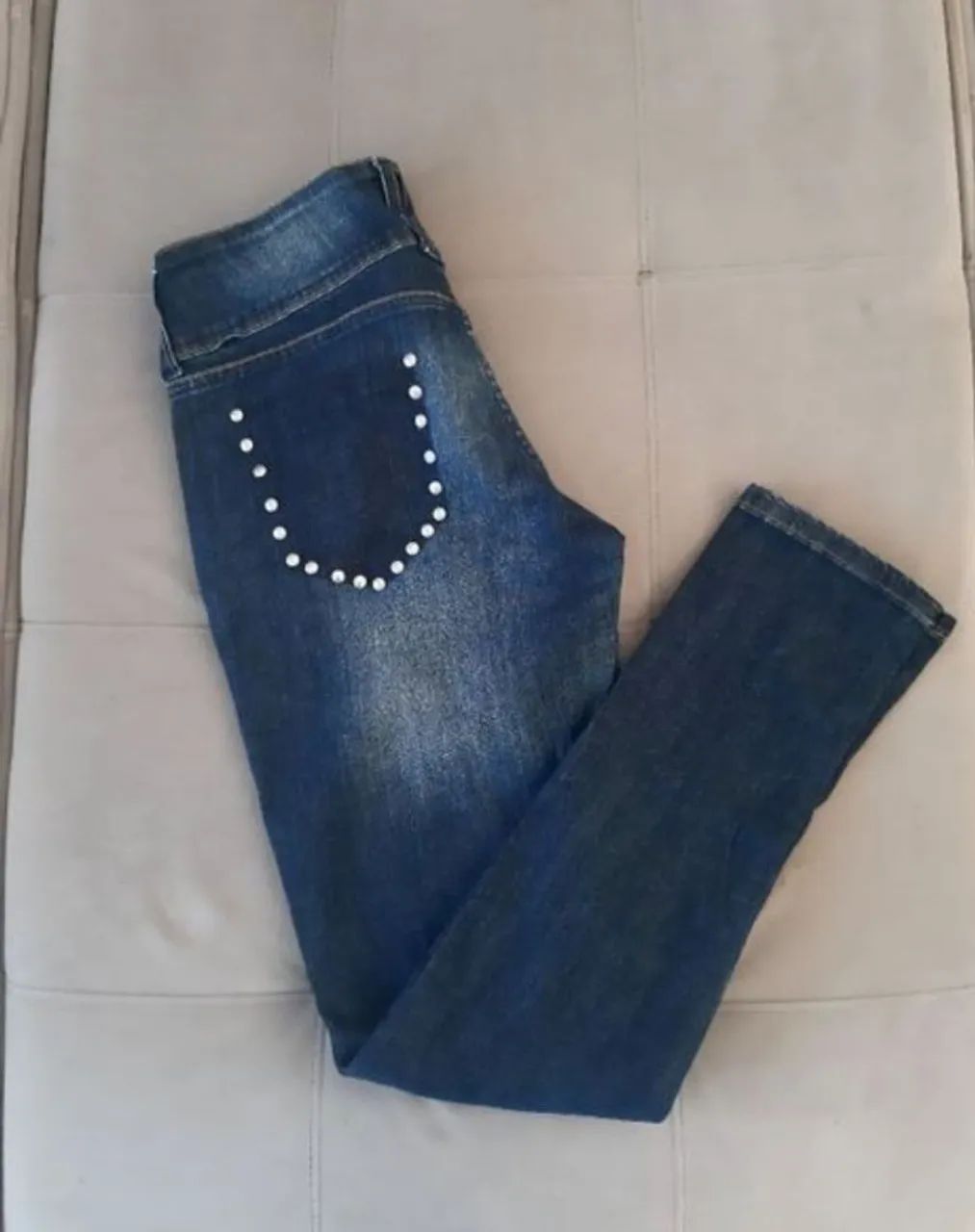 calça handara jeans destroyed tam.38