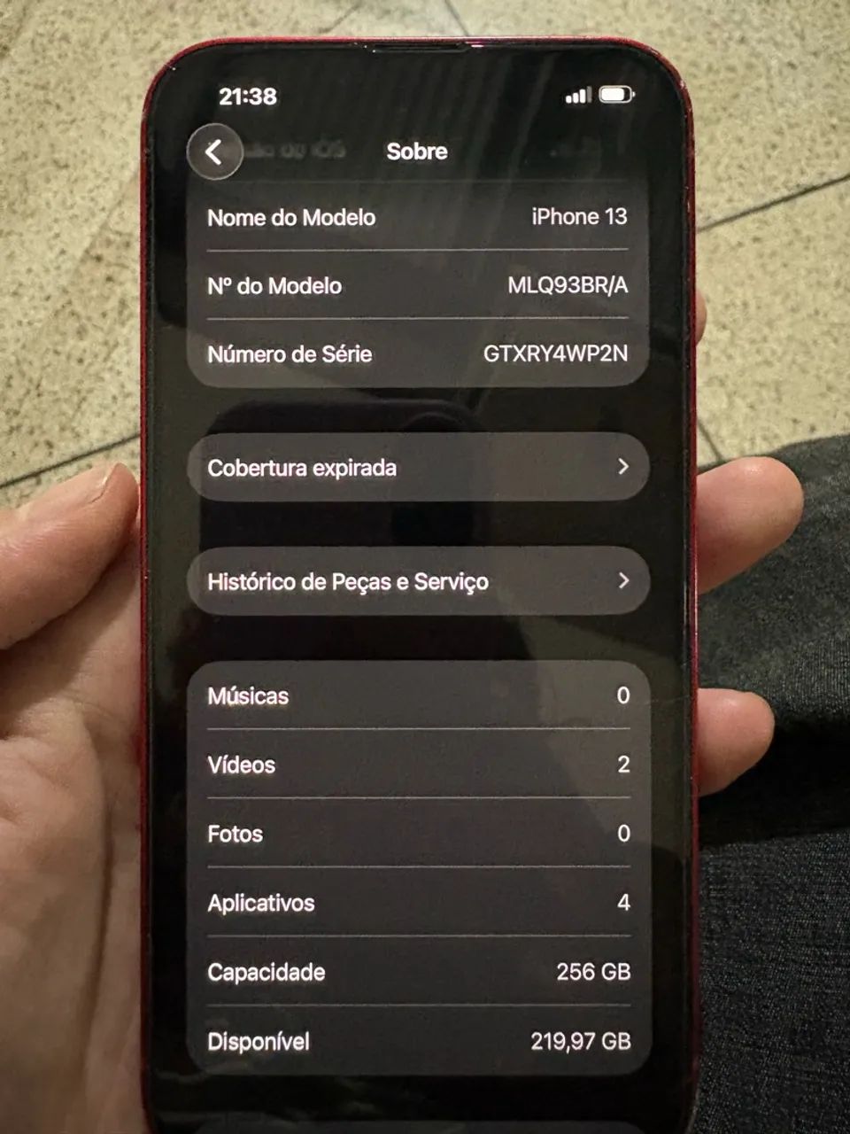 iPhone 13 256gb Red Edition - Usado - Foto 4