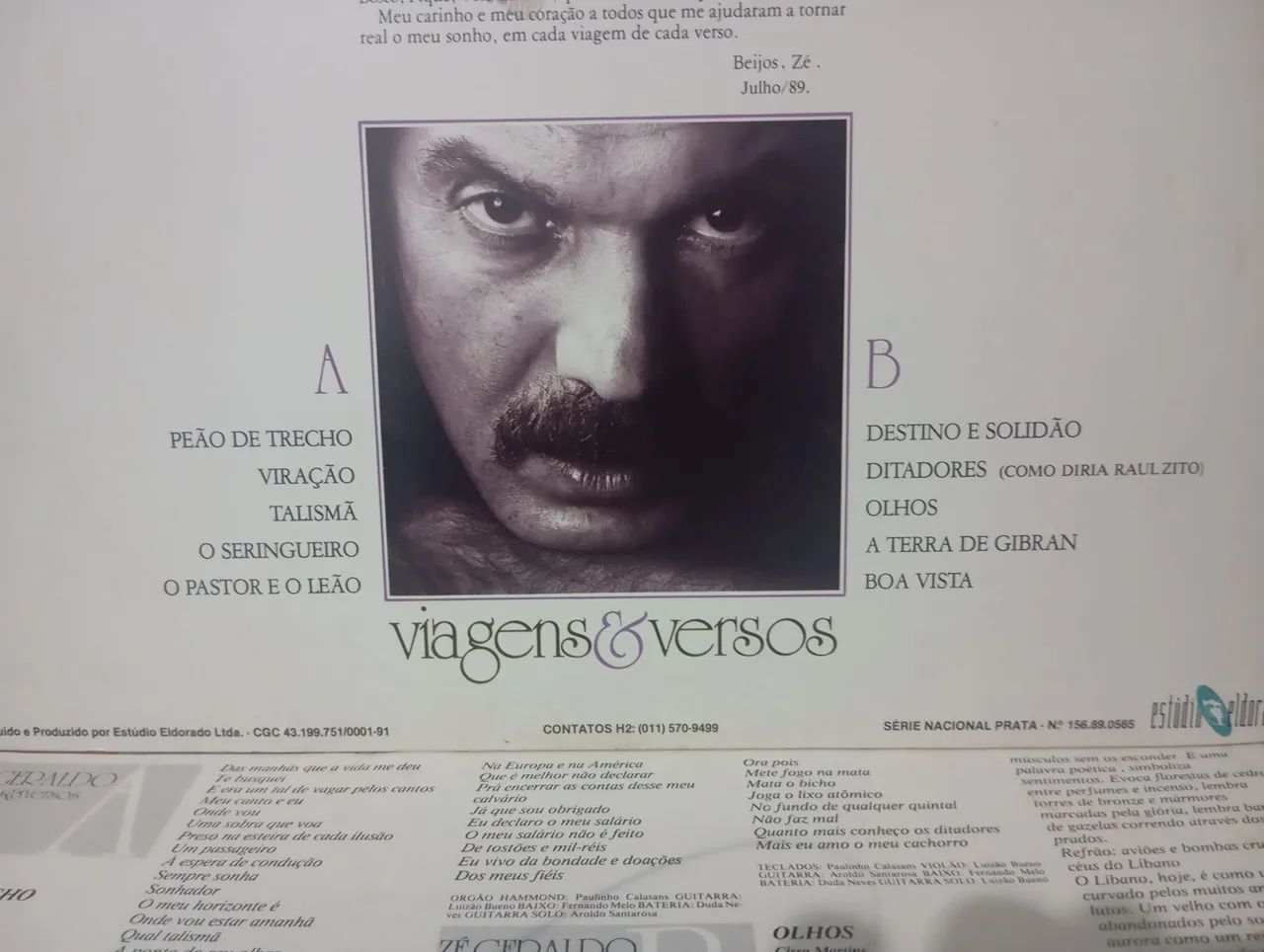 Lp Zé Geraldo Viagens e Versos perfeito - Foto 3