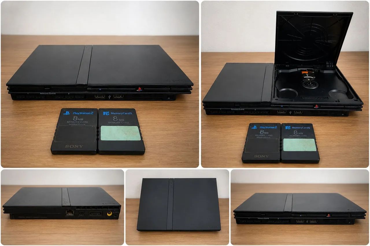 Ps2 com 2 memory card - Foto 4