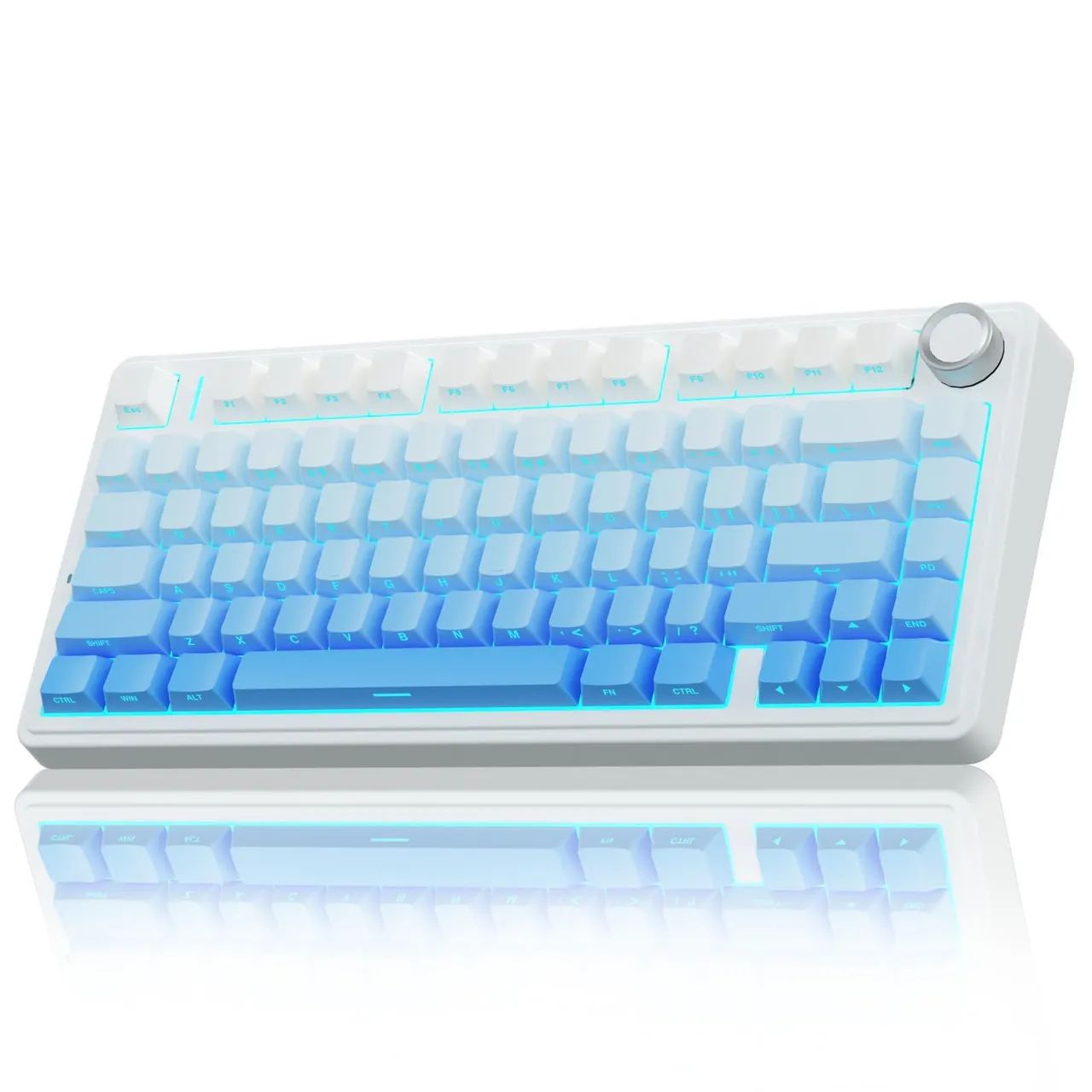Teclado Mecânico AULA F75 - Gradient Blue