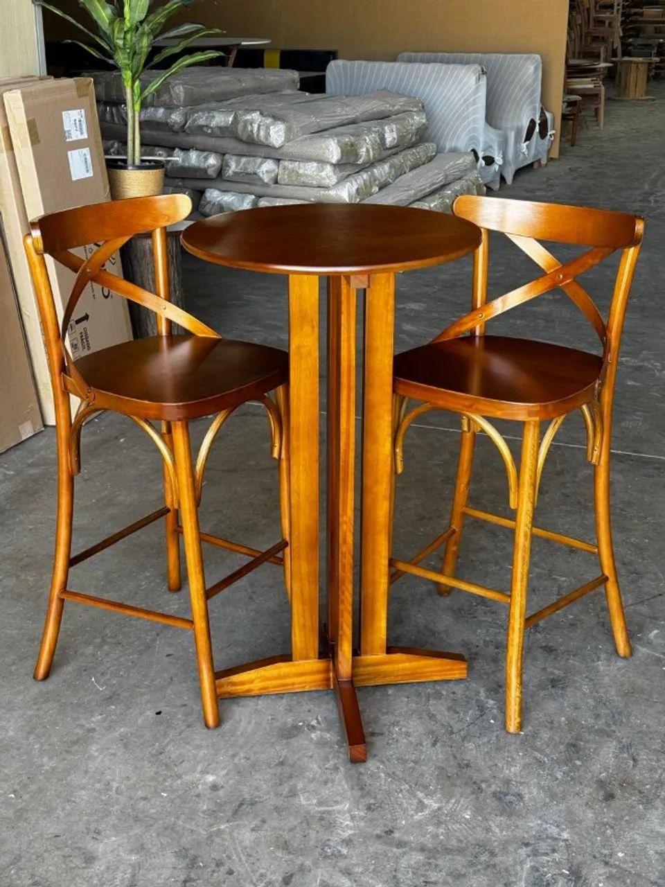 Conjunto Mesa Bistrô com 02 banquetas - Foto 3