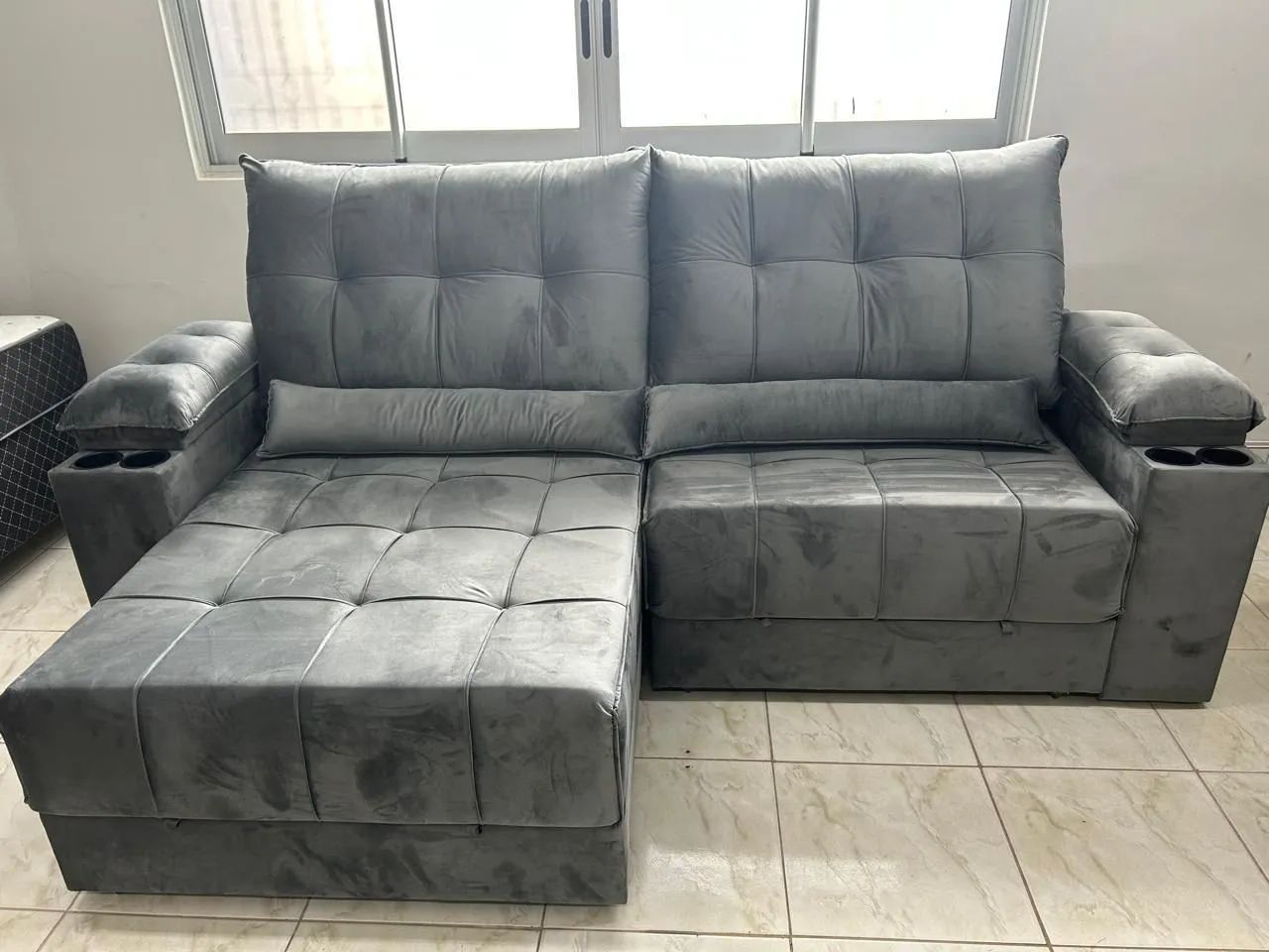 Sofá Zeus - 2 módulos e 3 módulos Novo a pronta entrega  - Foto 4
