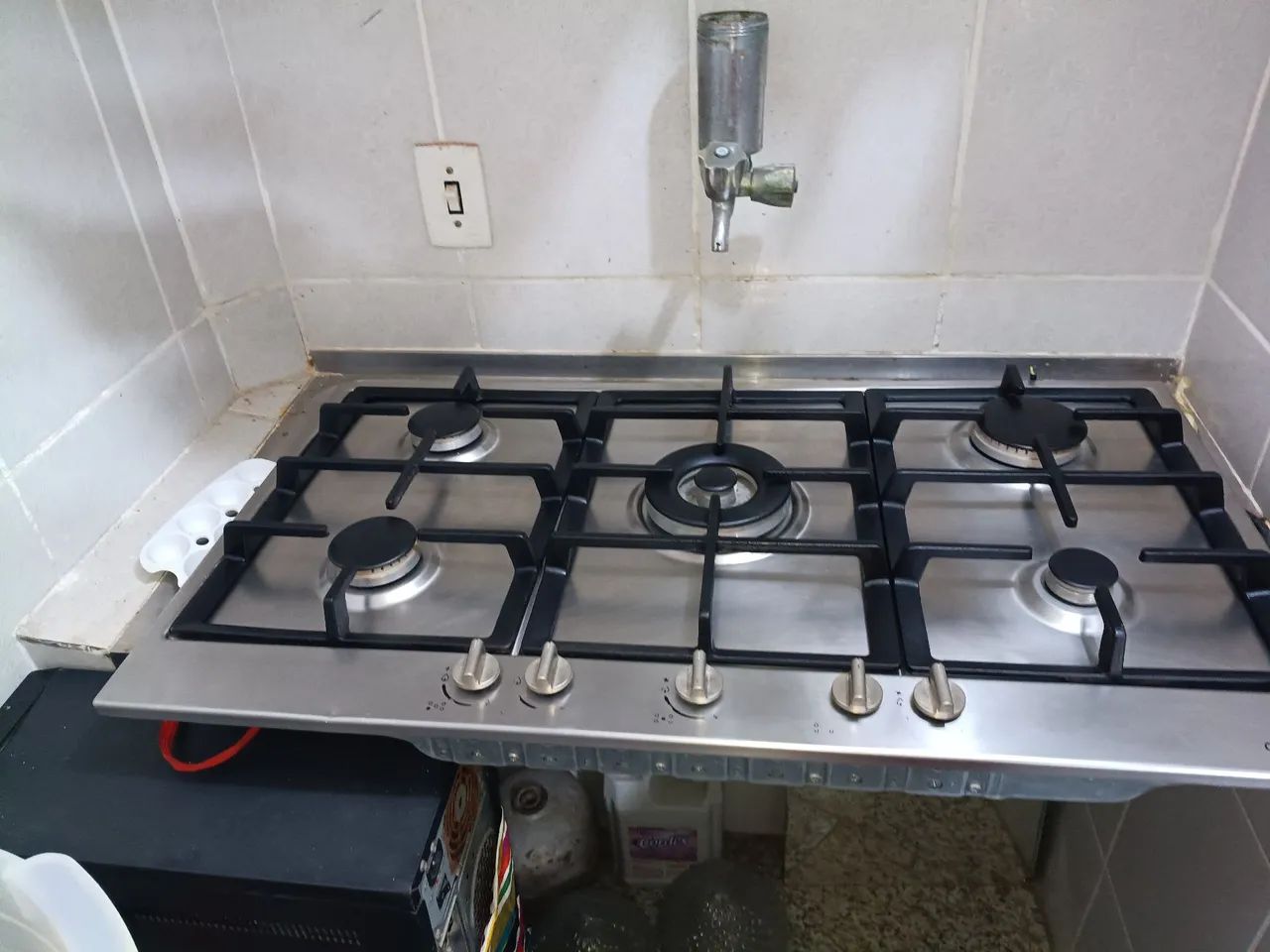 Fogão Cooktop 5 bocas funcionando perfeitamente  - Foto 4