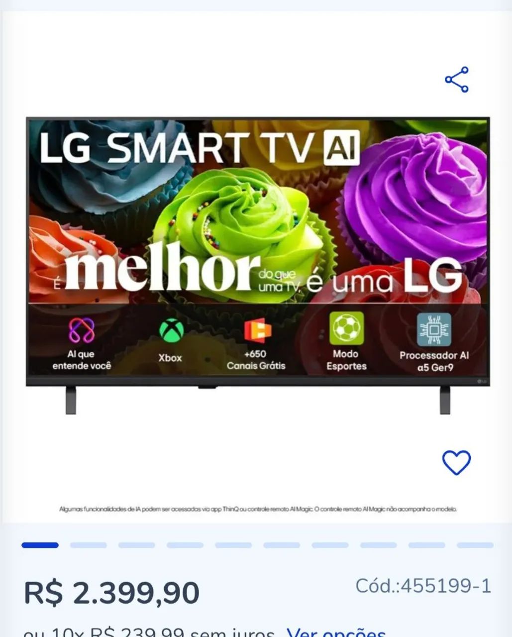 TV 43 Polegadas 4K  - Foto 4