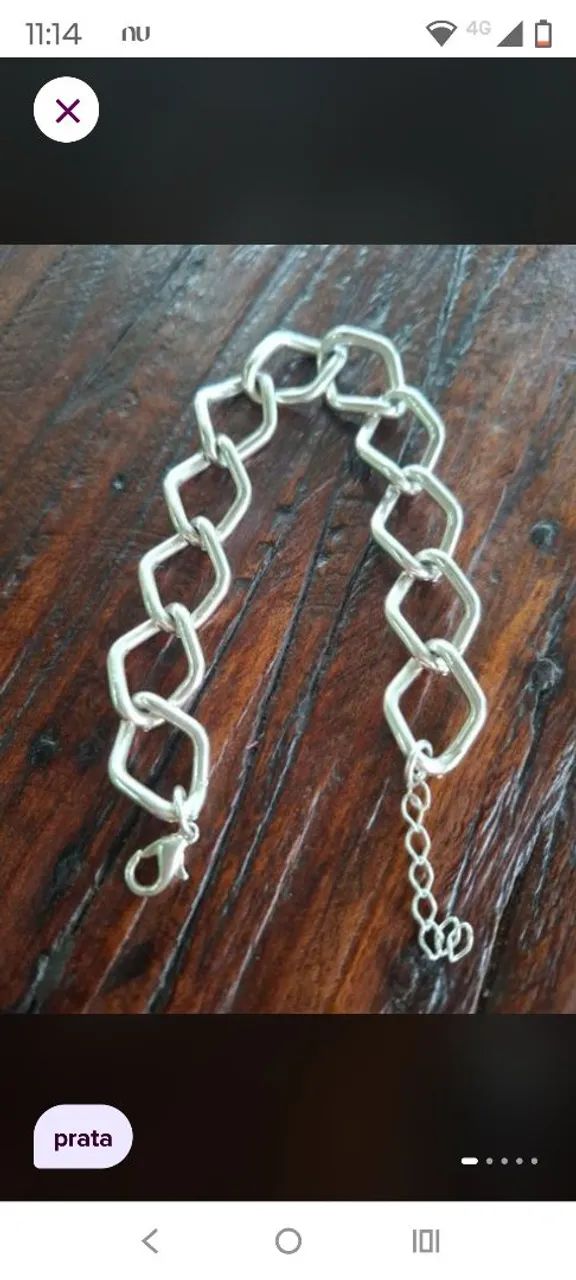 Pulseira prata 925 - Foto 2
