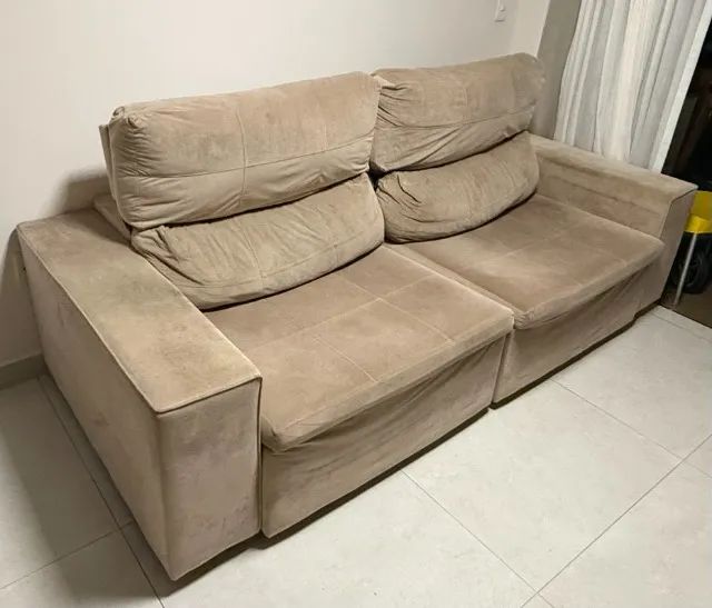 Sofá Retrátil de 2 Lugares - Grande e Confortável - Foto 3