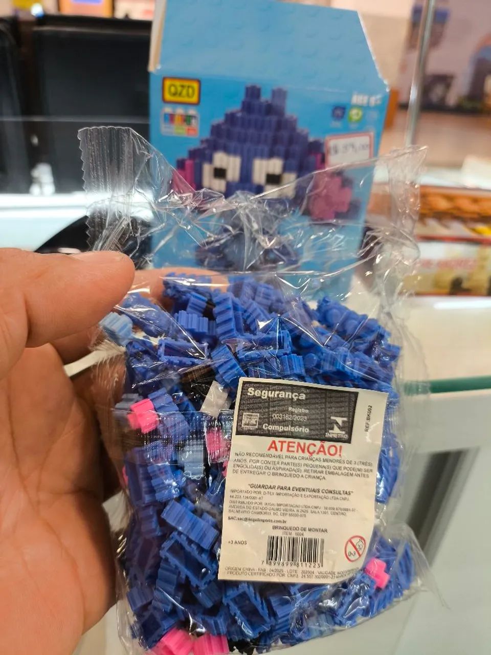Quebra cabeça Stitch e homem Aranha tipo Lego  - Foto 2