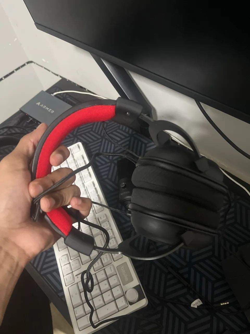 vendo teclado, fone e microfone