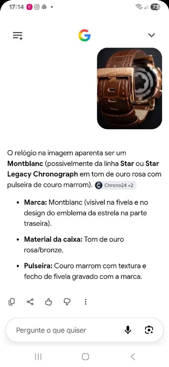 Relógio montblanc 