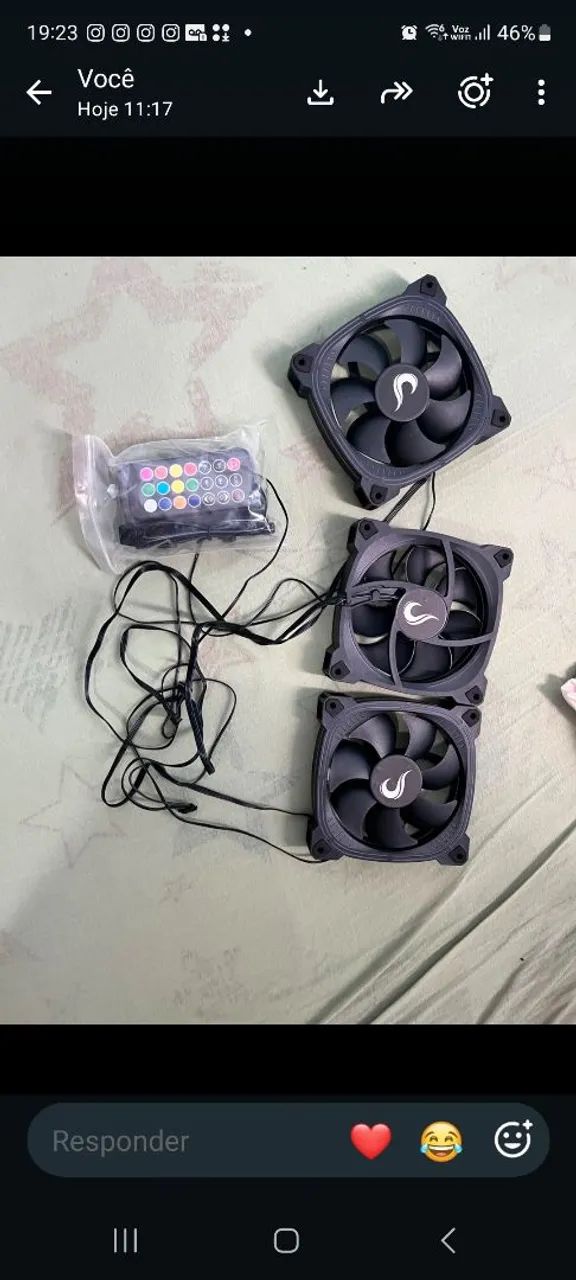 Gabinete e fans no precinho !! 500,00 os dois - Foto 2