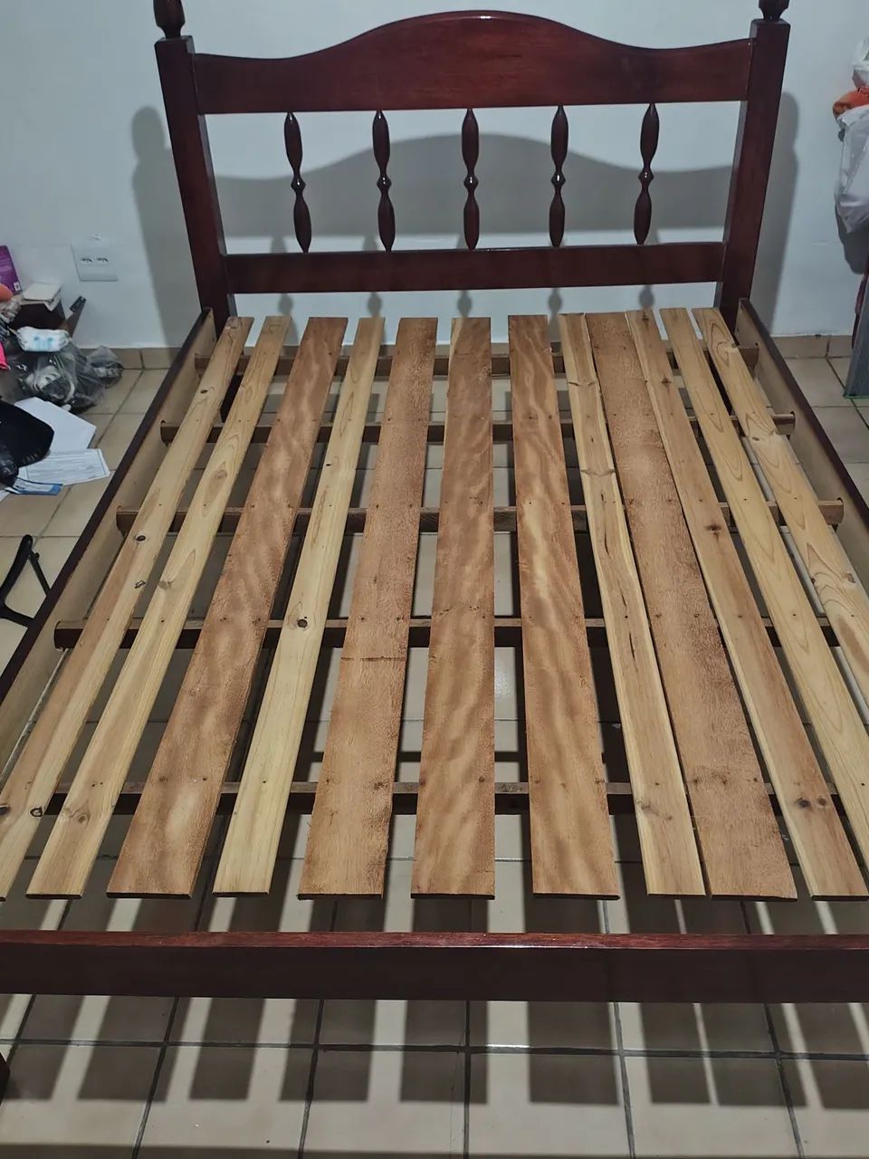 Cama de casal de madeira  - Foto 4