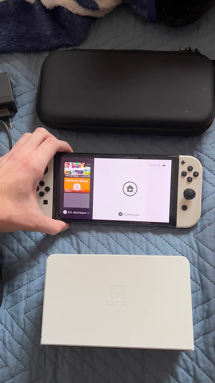 Nintendo Switch Oled Branco - Foto 4