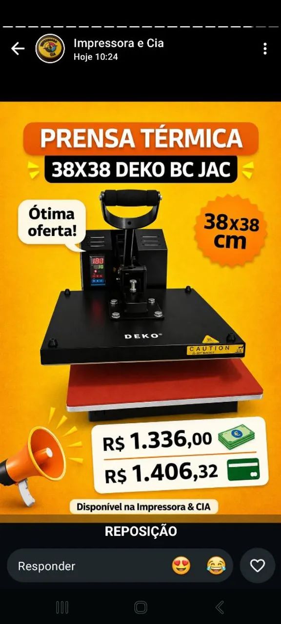Prensa plana sublimação  - Foto 4