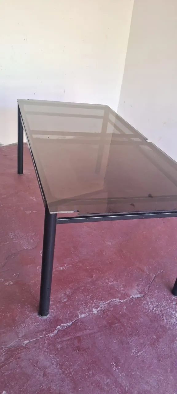 Mesa Grande de 2.60 metros de vidro temperado - Foto 4