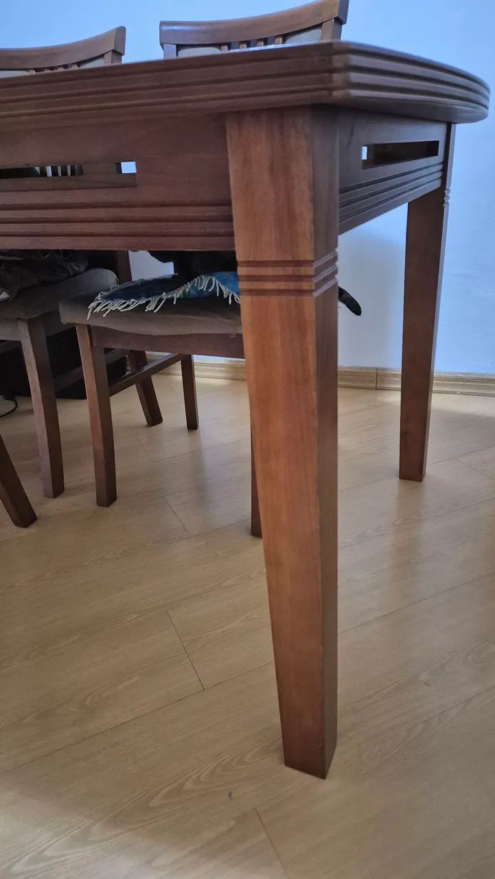 Mesa de jantar madeira maciça  - Foto 5