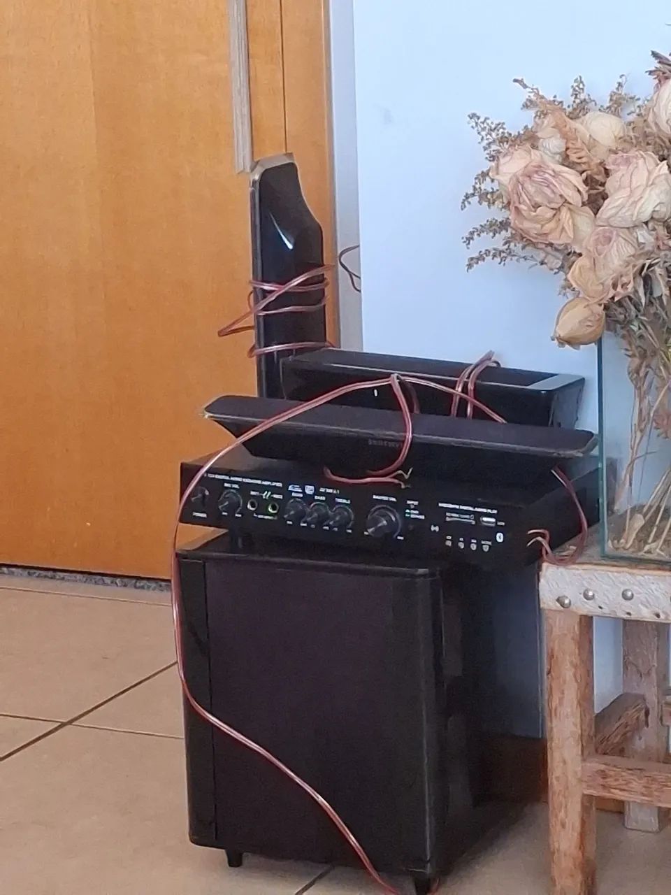 Home Theater 5.1 com 6 Caixas Samsung + Subwoofer + Bluetooth