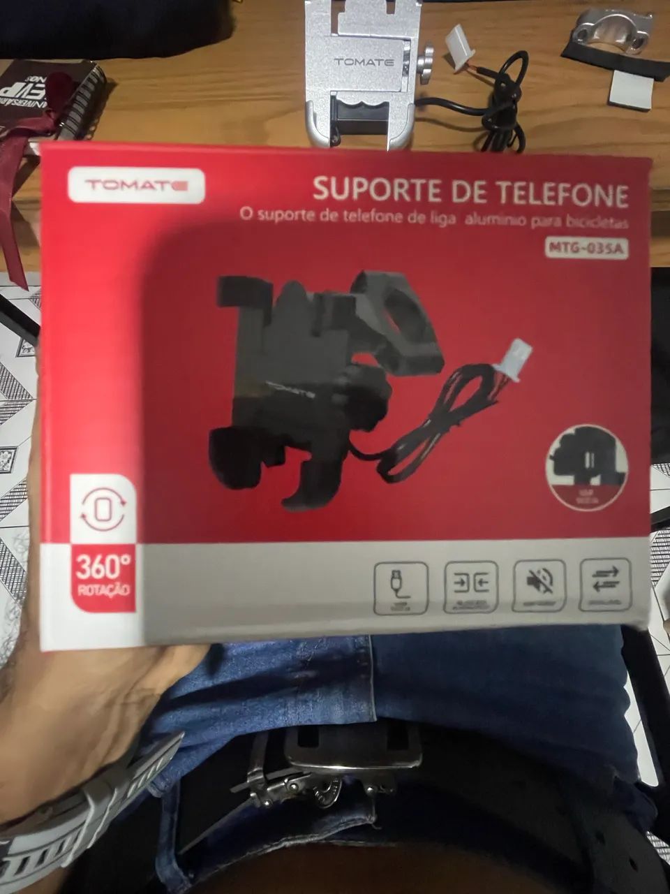 SUPORTE PARA CELULAR COM USB - Foto 2
