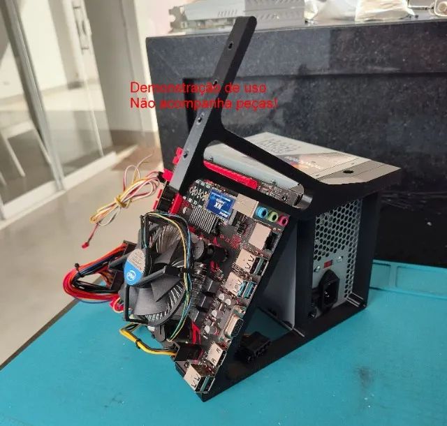 Gabinete Open Frame 3D - Suporte de Bancada para PC - Com Suporte de Placa de Vídeo - Foto 3