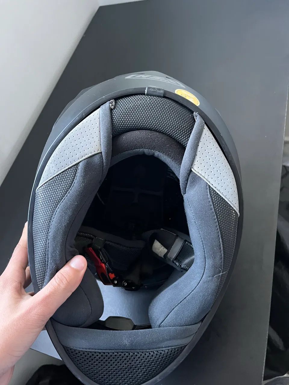 Capacete tamanho 58 (M) NZI casco de vidro  - Foto 5