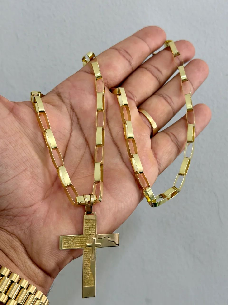 CORDÃO DE OURO 18K COM 34.3 G - Foto 3