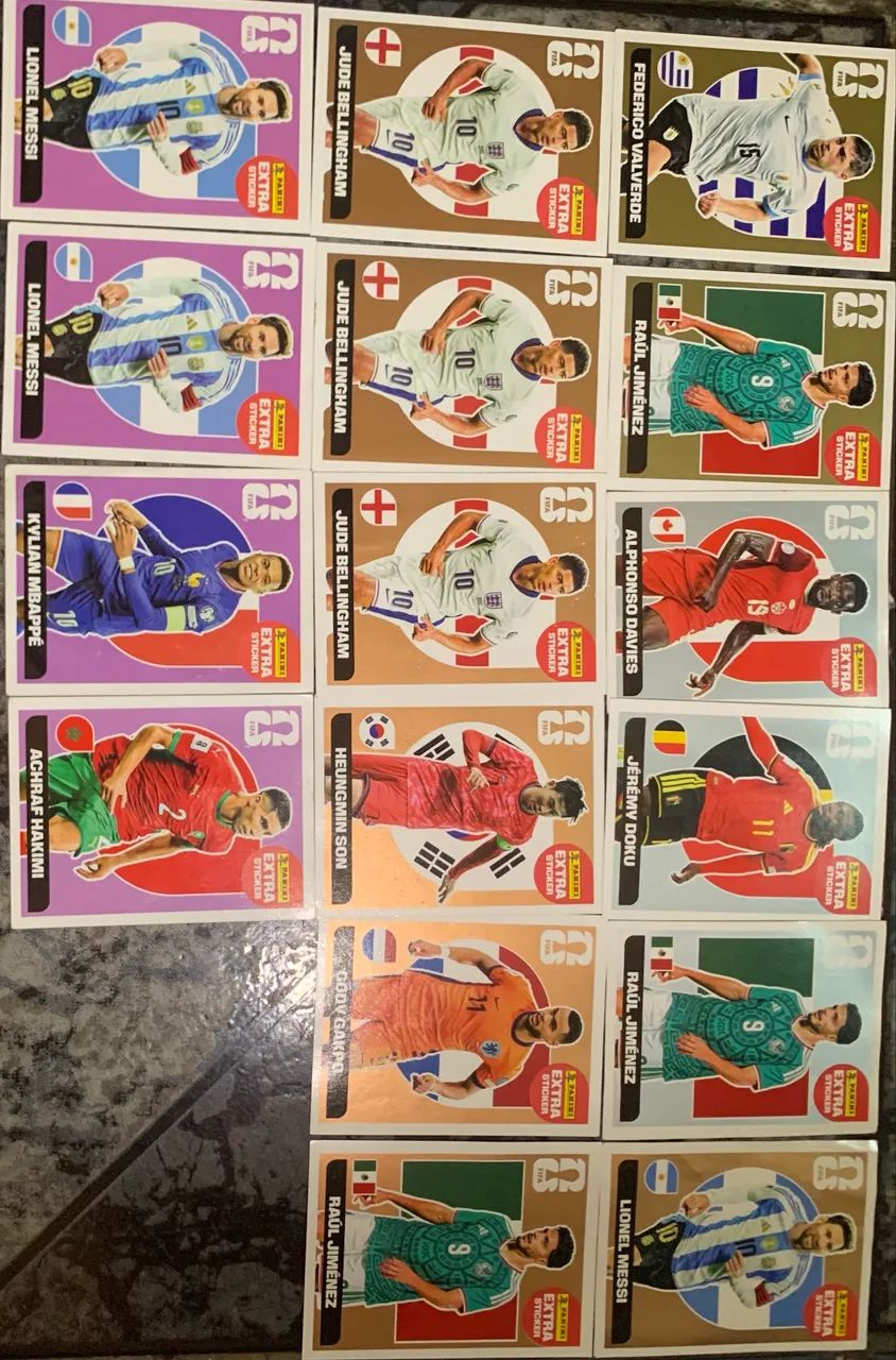 16 legends variadas da copa do mundo 