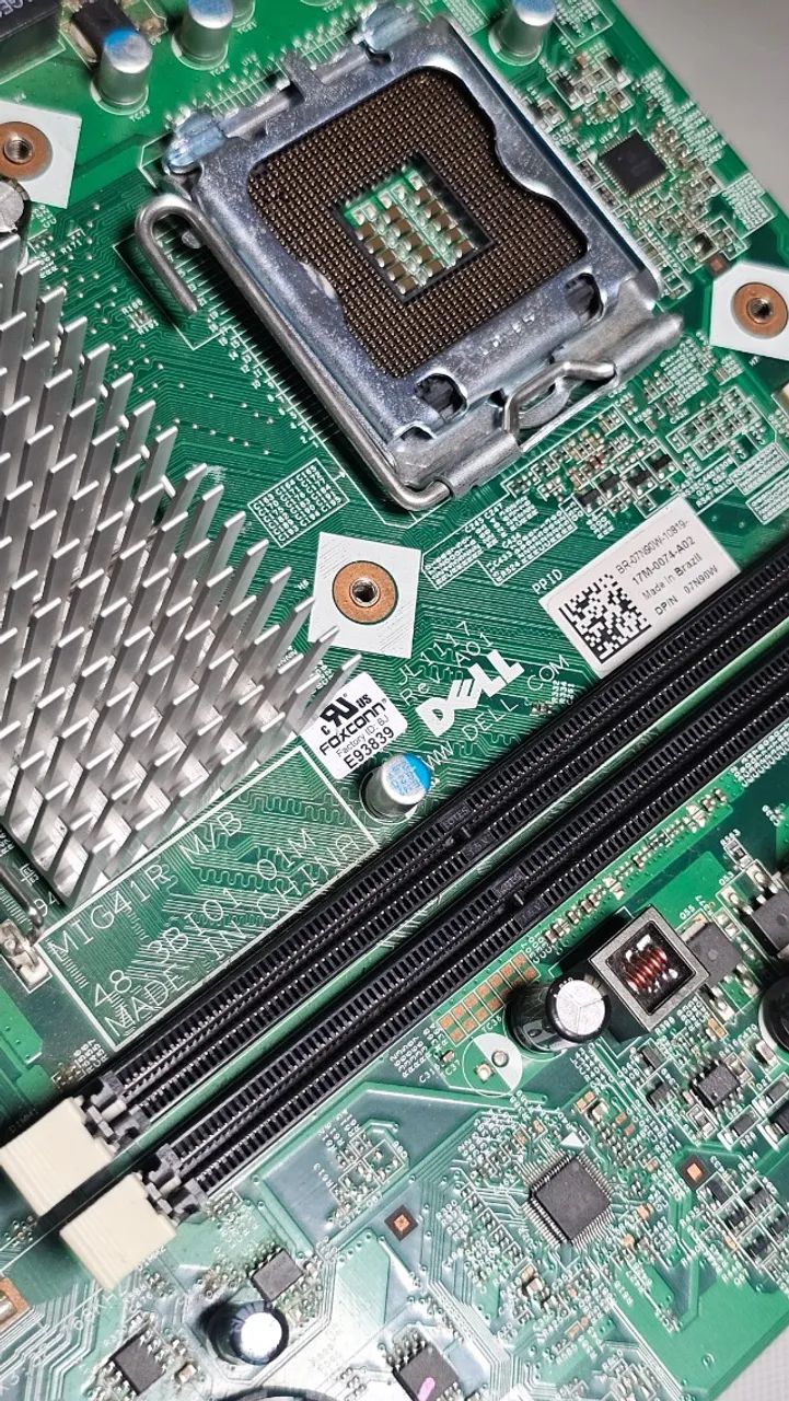 Placa Mãe Dell MIG41R Vostro 230 LGA775 Com Pinos Tortos Peças - Foto 2