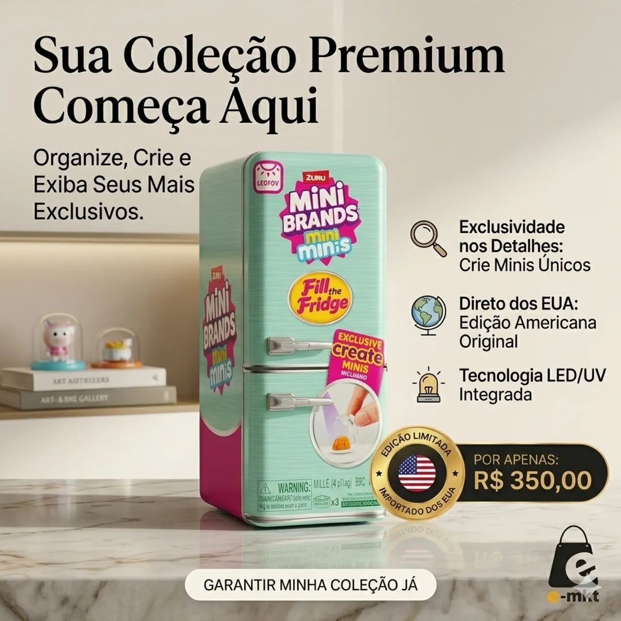 Geladeira Mini Brands Zuru