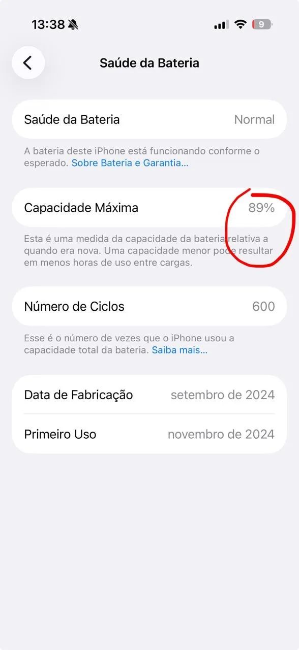 Pra vender ! 4500 iPhone 16 Pro 128 Impecável com acessórios Bateria 89% - Foto 2