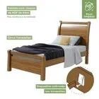 Cama Solteiro Reali Estrutura Forte MDF - Foto 2