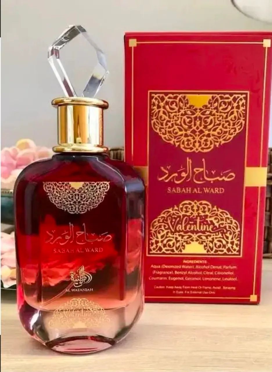 Perfume Sabah Al Ward Valentine Wataniah 100ml - Foto 3