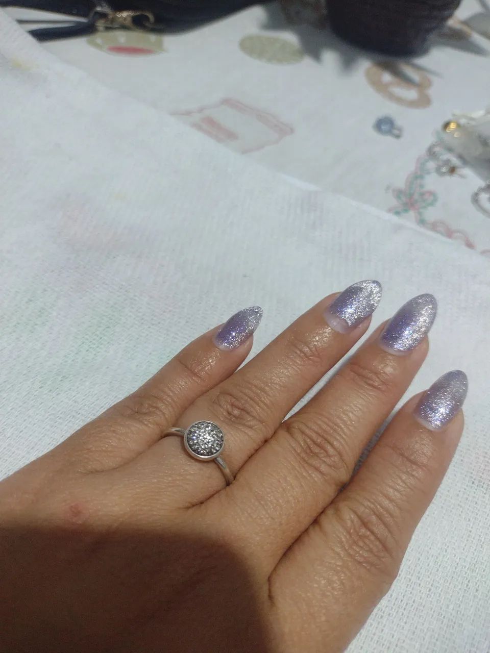 Anel Gota Brilhante Pandora 